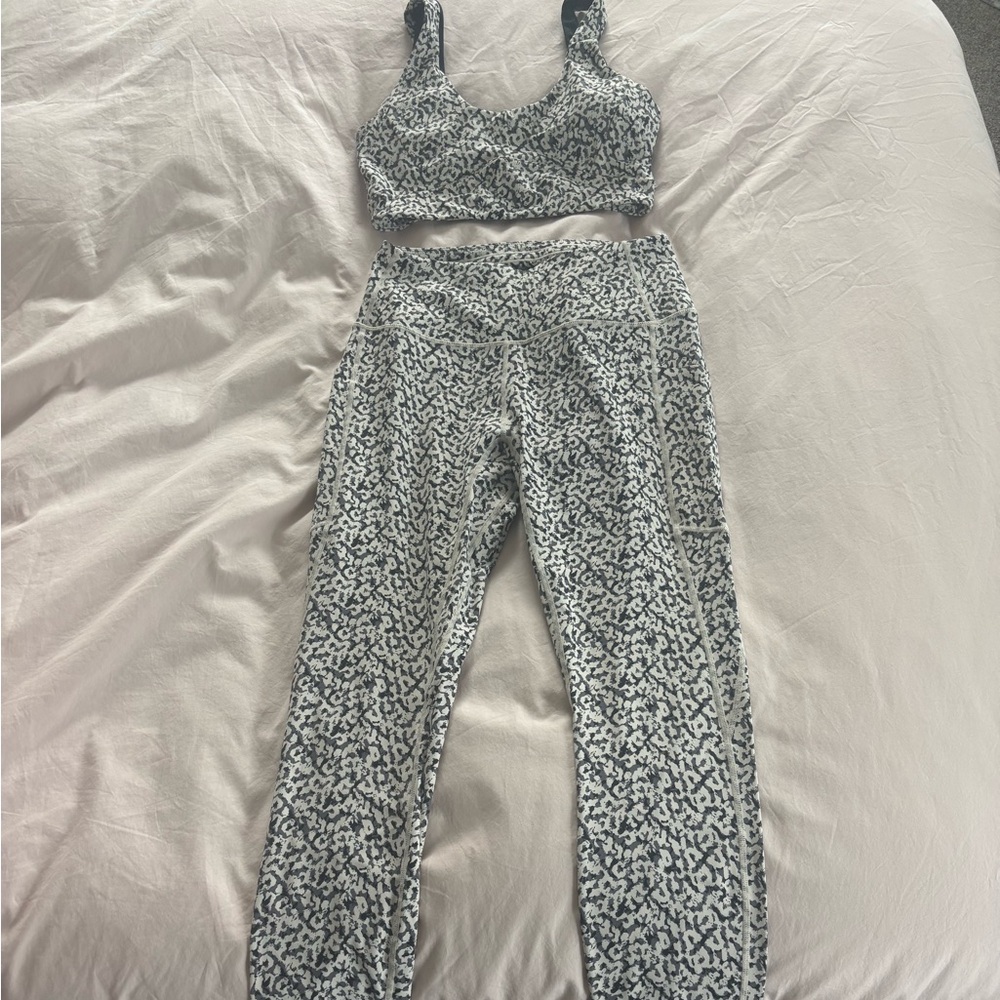 Varley Women's Black and White Patterned Joggers